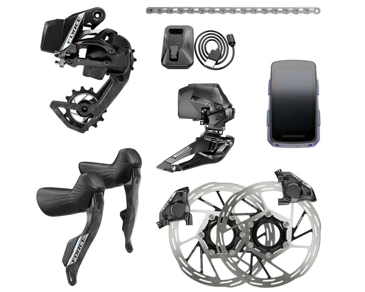 SRAM Force AXS E1 Road Groupset - 2 x 12 Speed - Free Karoo Computer