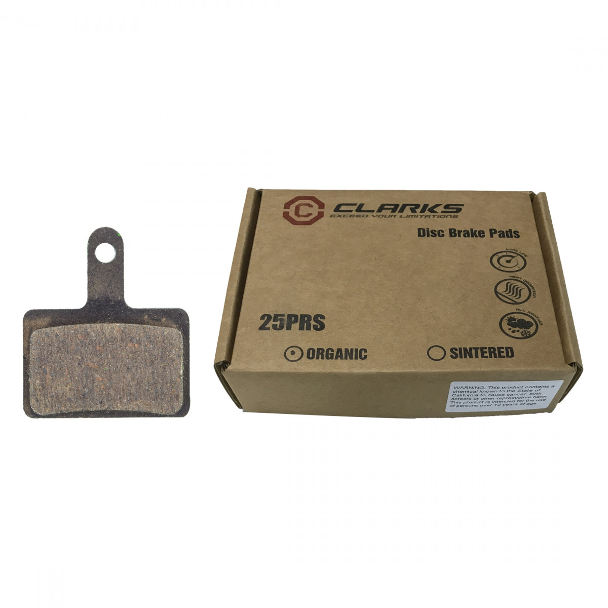 CLARKS BRAKE SHOES CLK DISC TRAY ORG VX811 BXof 25pr SHI 515/475/525/465/495/395/DRACO/CLK-S2