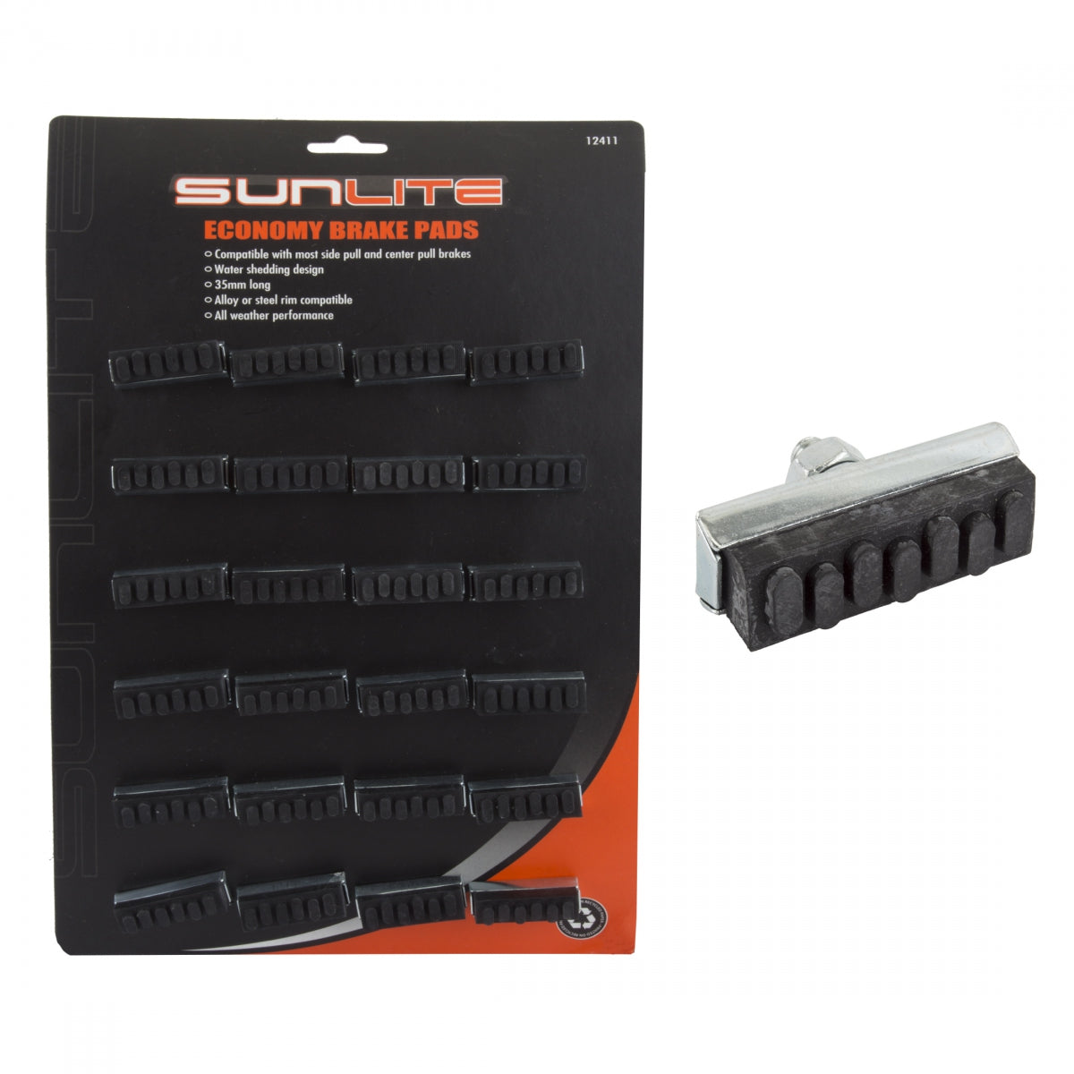SUNLITE BRAKE SHOES SUNLT ROAD CDof12pr