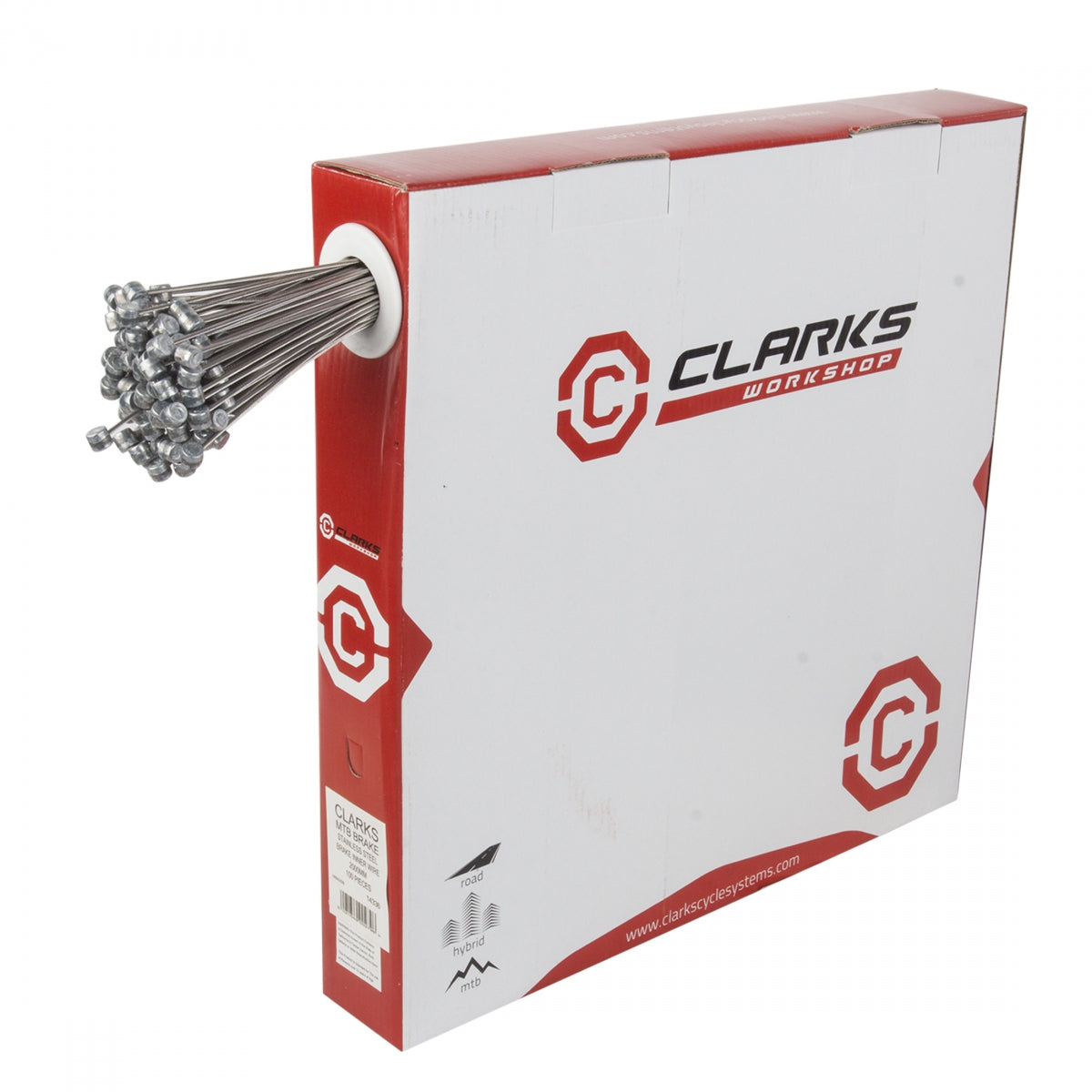 CLARKS CABLE BRAKE CLK WIRE SS 1.5x2000 MTB BXof100