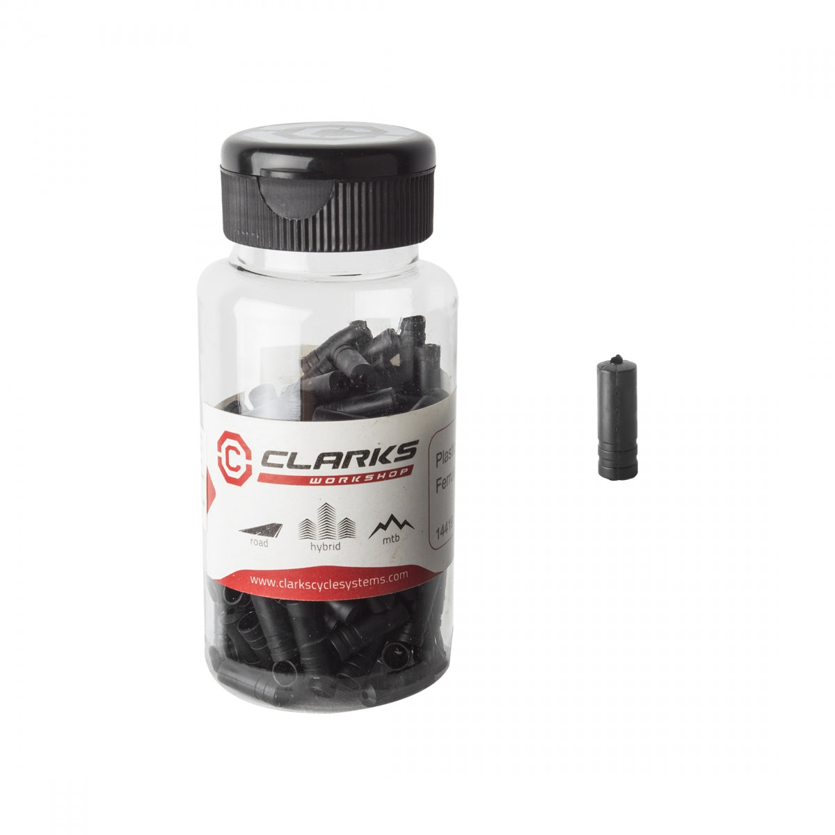 CLARKS Cable Ferrule 4mm Gear Bottle of 150