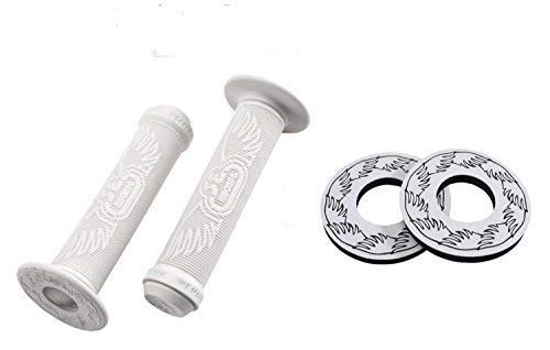 SE Bikes Wing Grips Bundle 2 Items: SE Wing Grips with SE Wing Donuts (White)