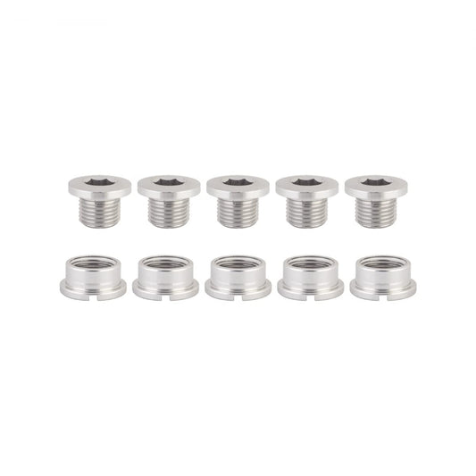 Origin8 Single-Ring Chainring Bolts, Alloy, Silver
