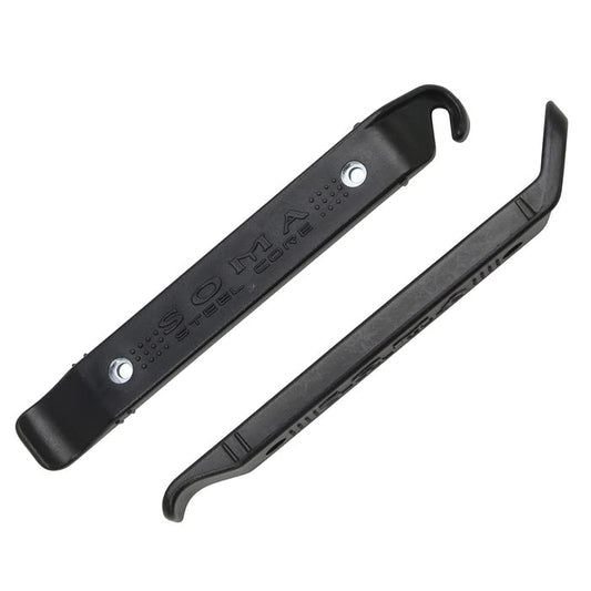Soma Steel Core Bike Tire Levers – 2 Tire Spoons – Tire Changing Tool for Mountain & Road Bikes – Strong, Non-Abrasive Bike Tools for Bike Repair Kit – Bike Accessories (Set of 2)