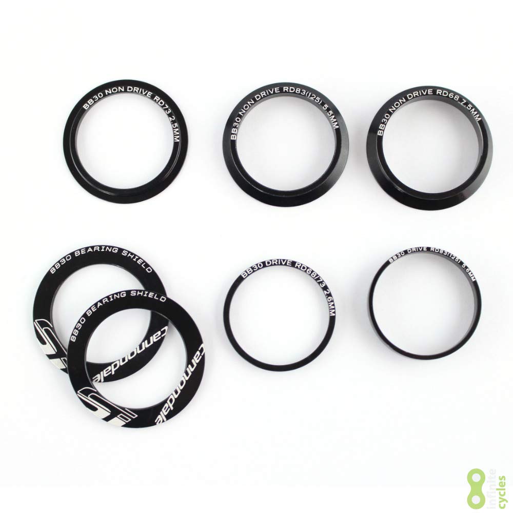 Cannondale Hollowgram Road Crank Spindle Spacers Kit KP483/