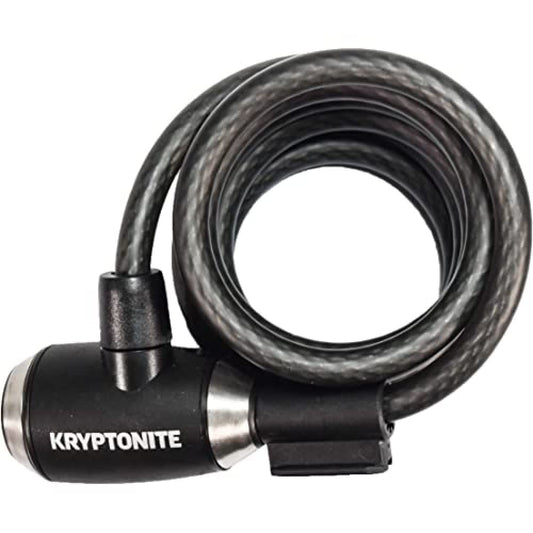Kryptonite KryptoFlex Bike Lock Cable, 6FT Long 10mm Thick Heavy Duty Braided Steel Cable Anti-Theft Security Lock for Outdoor Equipment, Combination/Key Bike Lock