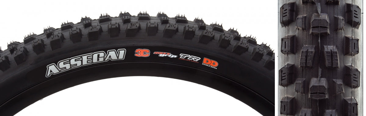Maxxis Assegai Tire - 29 x 2.5, Tubeless, Folding, Black, 3C MaxxGrip, DD