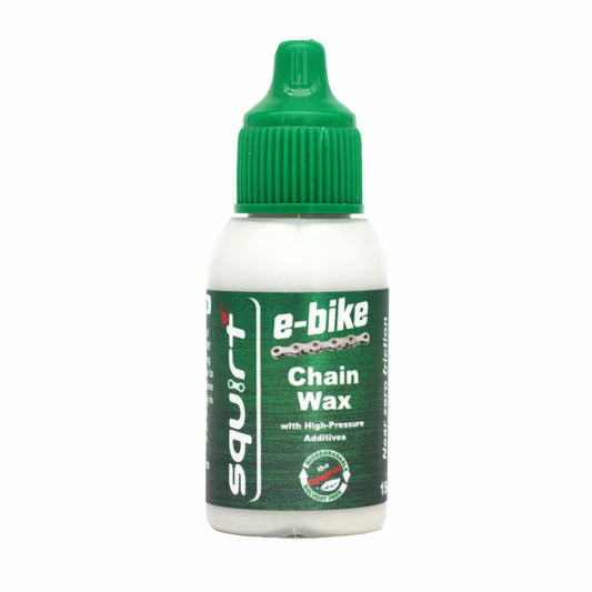 Squirt E-Bike Chain Wax with High-Pressure Additives for E-Bikes - Ebike Chain Lubricant for Wet & Dry Conditions - E Bike Chain Lube Reduces Noise & Friction - Ebike Accessories - 0.5 Oz