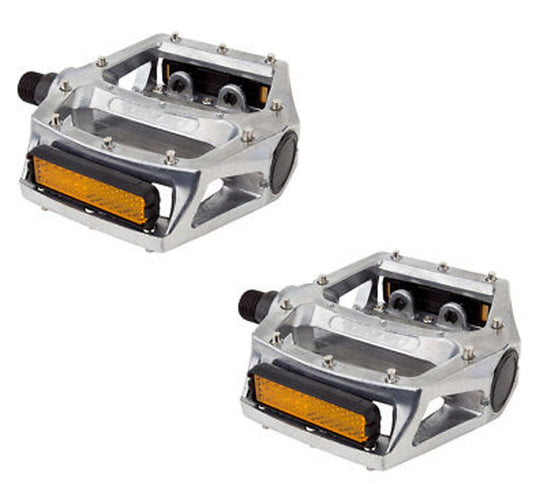 Wellgo 313 Pedals, 9/16 inch - Silver - LU313 Silver