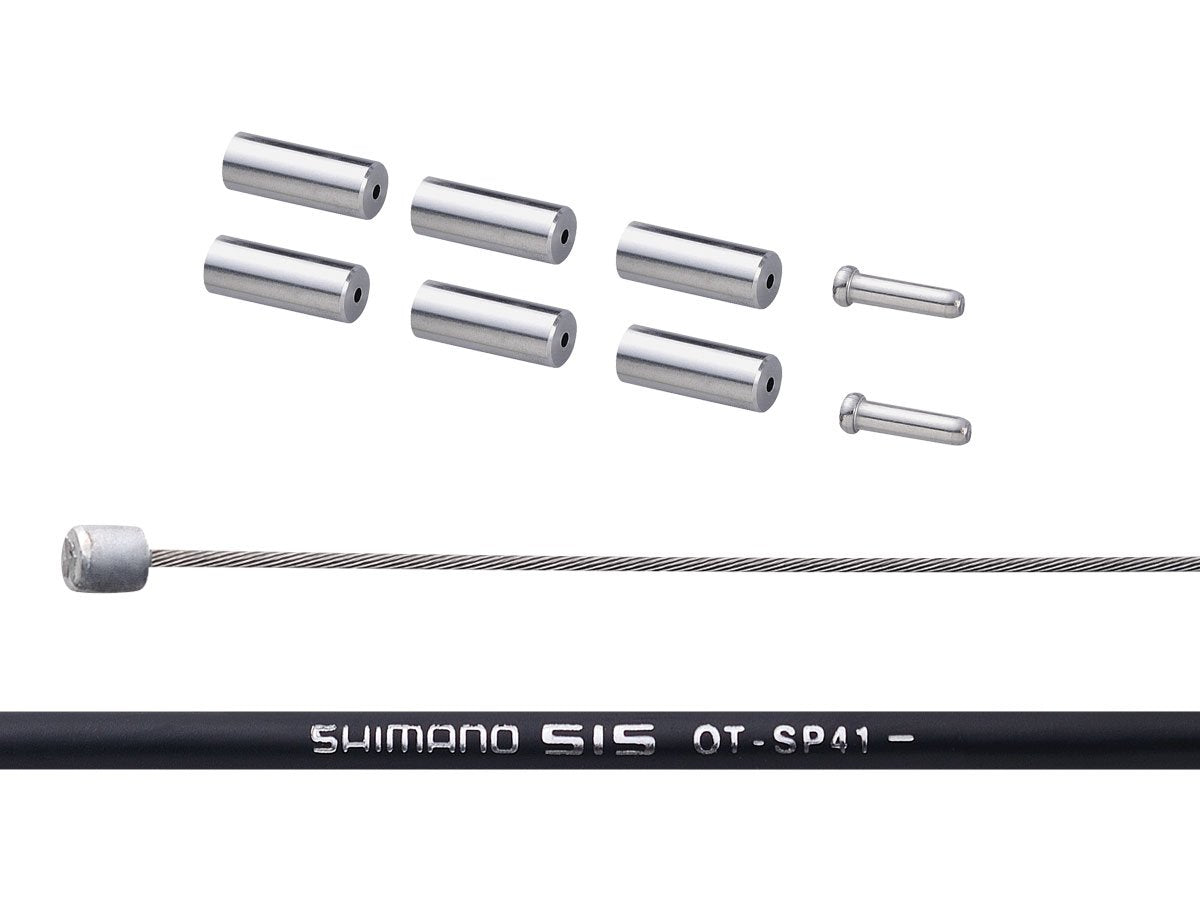 SHIMANO Road Shift Cable Set - Galv Steel - Black Housing