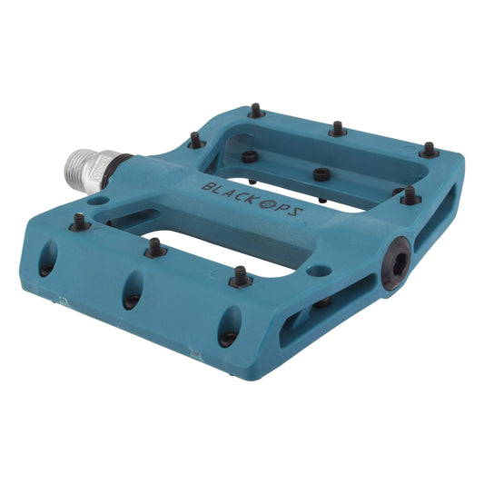Black Ops Nylo-Pro 2 BMX Platform Bicycle Pedals (Blue)
