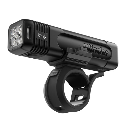 Knog Blinder 600 Bike Light - 600 Lumen Bicycle Light with Compact CNC Design, 6 Light Modes, USB-C Rechargeable, IP67 Waterproof, LED Battery Indicator & Side Visibility Windows