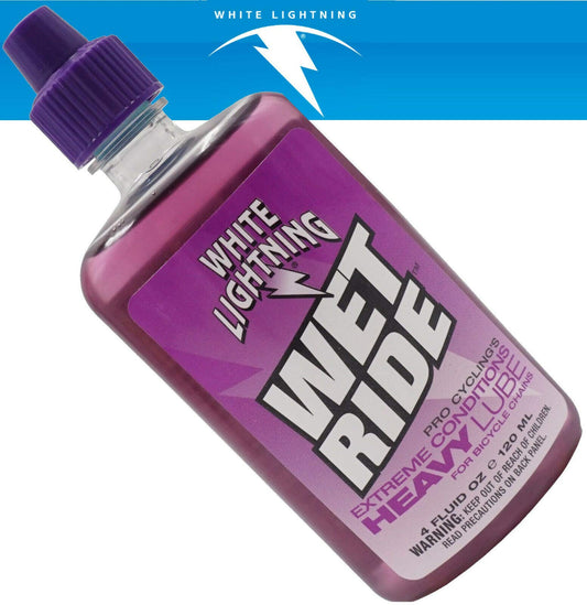 White Lightning Wet Ride Extreme Conditions Heavy Wet Chain Lube MTB Road Bike