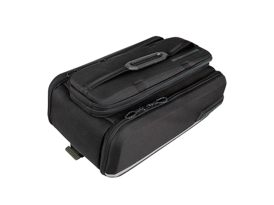 Topeak E-Xplorer TrunkBag, with extendable top & side pannier, 26 Liter, with MTX QuickTrack 2.0, Black