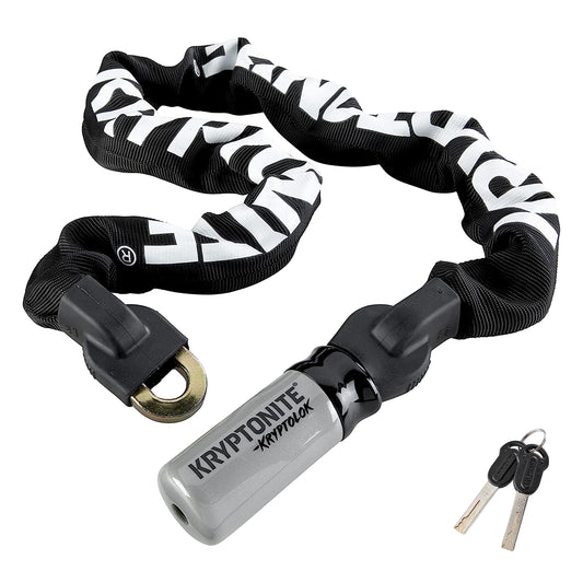 Kryptonite Kryptolok 995 Bike Chain Lock, 3 Feet Long Heavy Duty Anti-Theft Sold Secure Gold Bicycle Chain Lock with Keys for Bike, Motorcycle, Scooter, Bicycle, Door, Gate, Fence