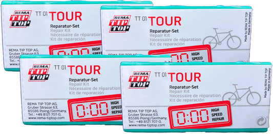 Rema Four (4) Touring Bicycle Tube Patch Repair Kits TT01 (21) - Small TT O1