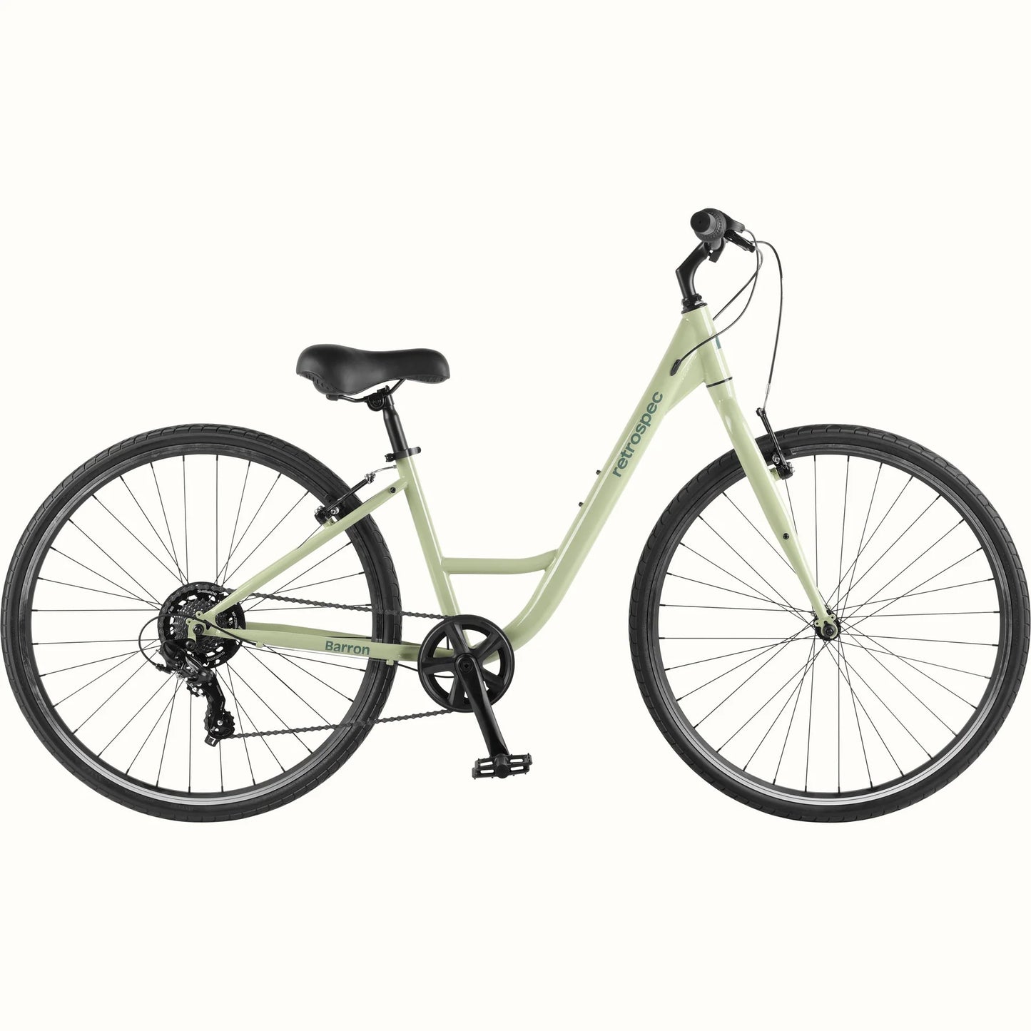 Retrospec Barron Comfort Hybrid Bike - Step Through 7 Speed