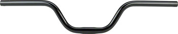 MSW High-Rise Bar 100mm Rise w/ 15d Sweep, Black