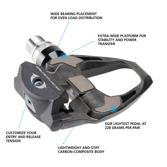 Shimano PEDAL, PD-R9100, DURA-ACE, SPD-SL
