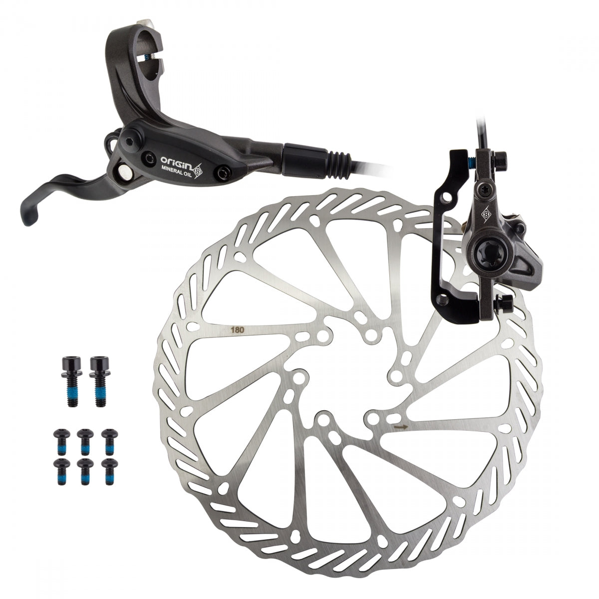 ORIGIN8 BRAKE DISC OR8 VISE HYD MTB FT w/LVR 180 BK
