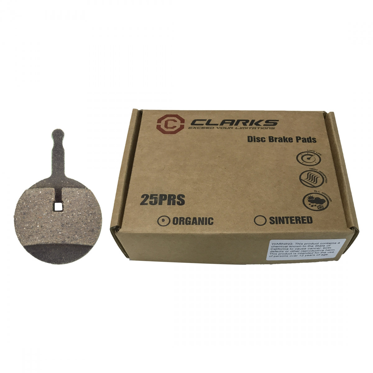 CLARKS BRAKE SHOES CLK DISC TRAY ORG VX839 BXof25pr FOR AVID BB5 MECH