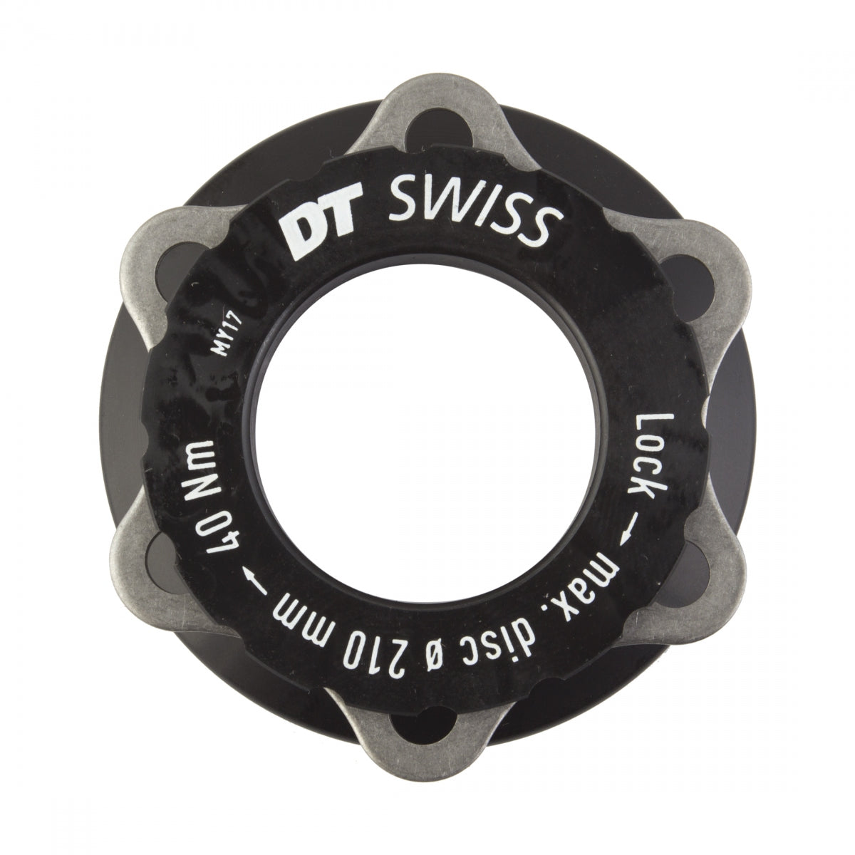 DT SWISS BRAKE PART DT DISC ADAPTER MTB CL TO 6B f/15mm AXLE BK (J)