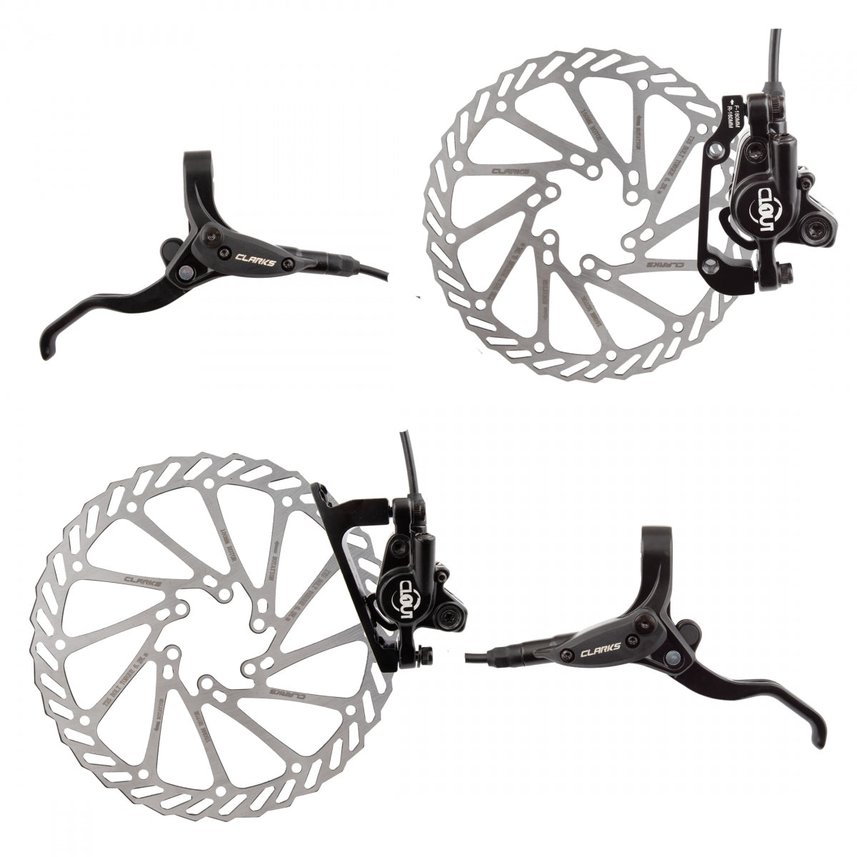 CLARKS BRAKE DISC CLK CLOUT-1 HYD FT-180/RR-160 w/LVRS BK