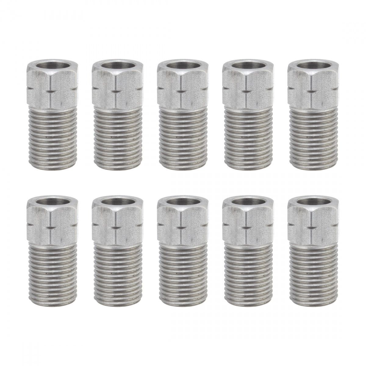 SUNLITE BRAKE DISC SUNLT HOSE FITNG FLARE NUT PT01 M8x0.75 SS FOR AVID/SHI/SRAM BGof10