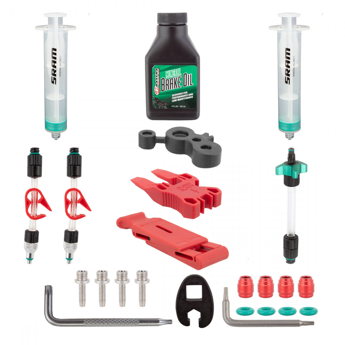 TOOL BRAKE DISC SRAM BLEEDKIT MINERAL w/FLUID DB4-6-8/MAVEN MOTIVE