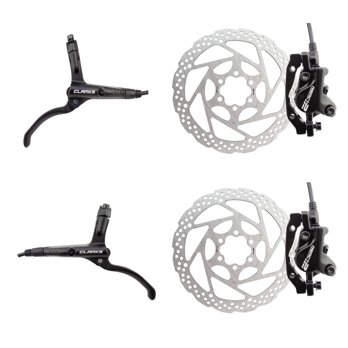 CLARKS BRAKE DISC CLK REACT-2 HYD F&R w/LVR 160 IS BK