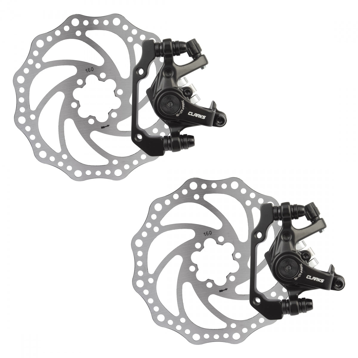 CLARKS BRAKE DISC CLK CXR-01 MECH F&R 160mm BK