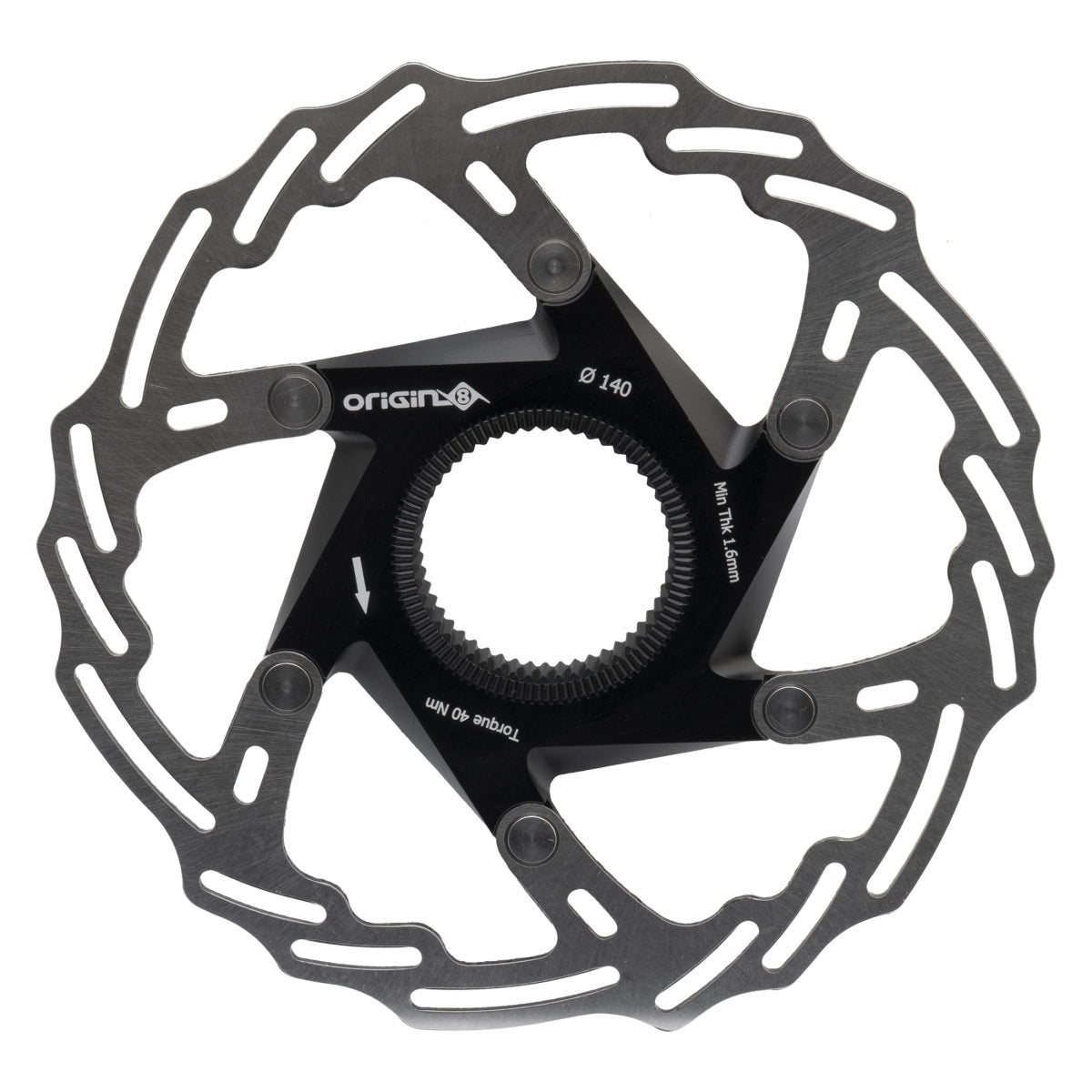 ORIGIN8 BRAKE PART OR8 DISC ROTOR SPDCK 2p CL 140mm BK
