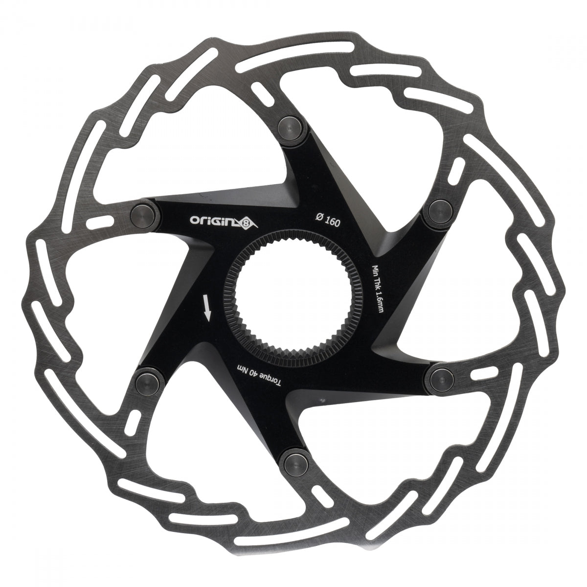 ORIGIN8 BRAKE PART OR8 DISC ROTOR SPDCK 2p CL 160mm BK