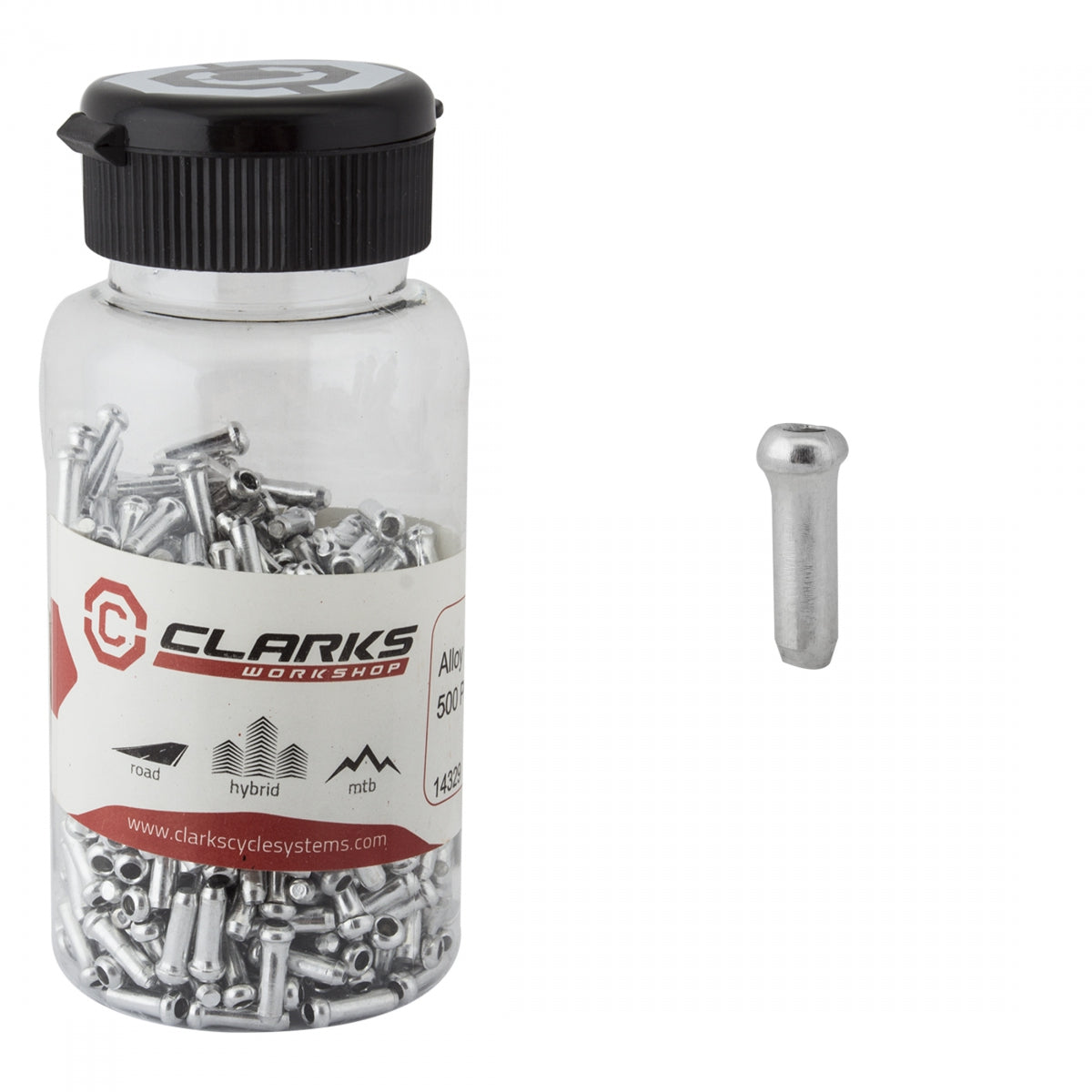 CLARKS CABLE TIP CLK ALY SIL BTLof500
