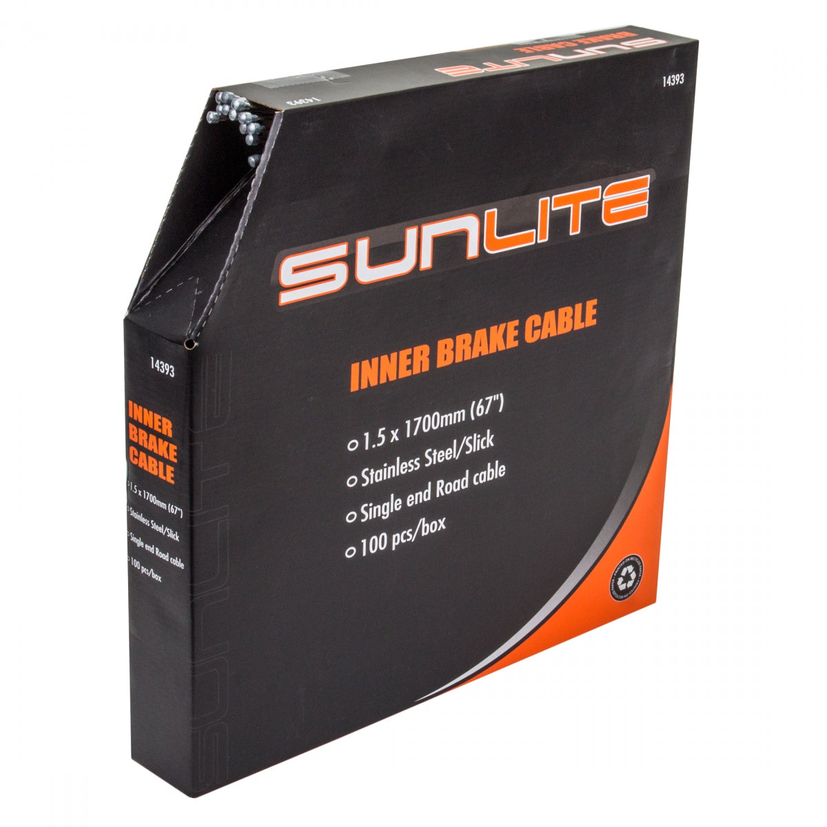 SUNLITE Cable Brake 1.5x1700SS SLK RD Box of 100