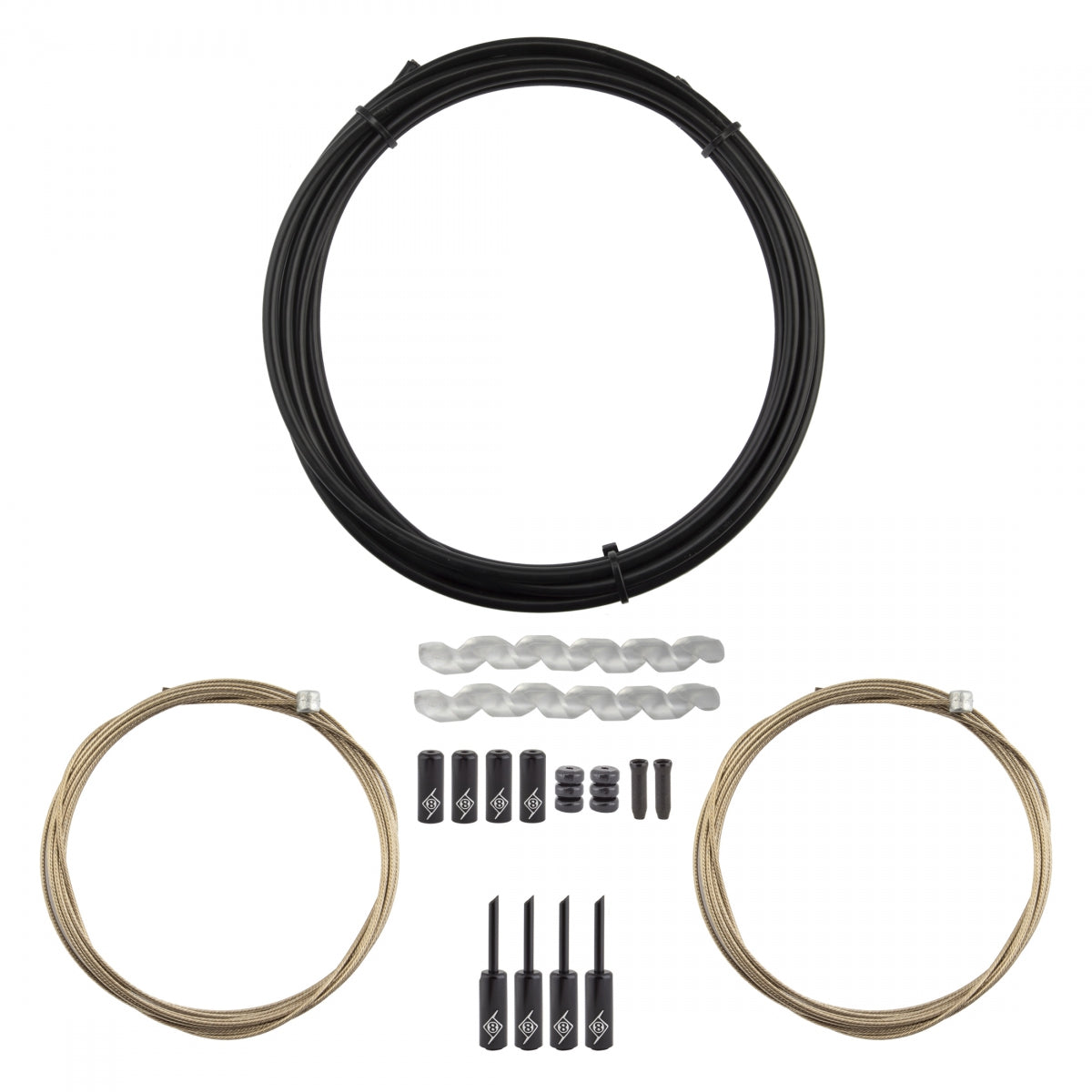 ORIGIN8 Cable Brake Kit Superslick Compressionless F+R MT Black