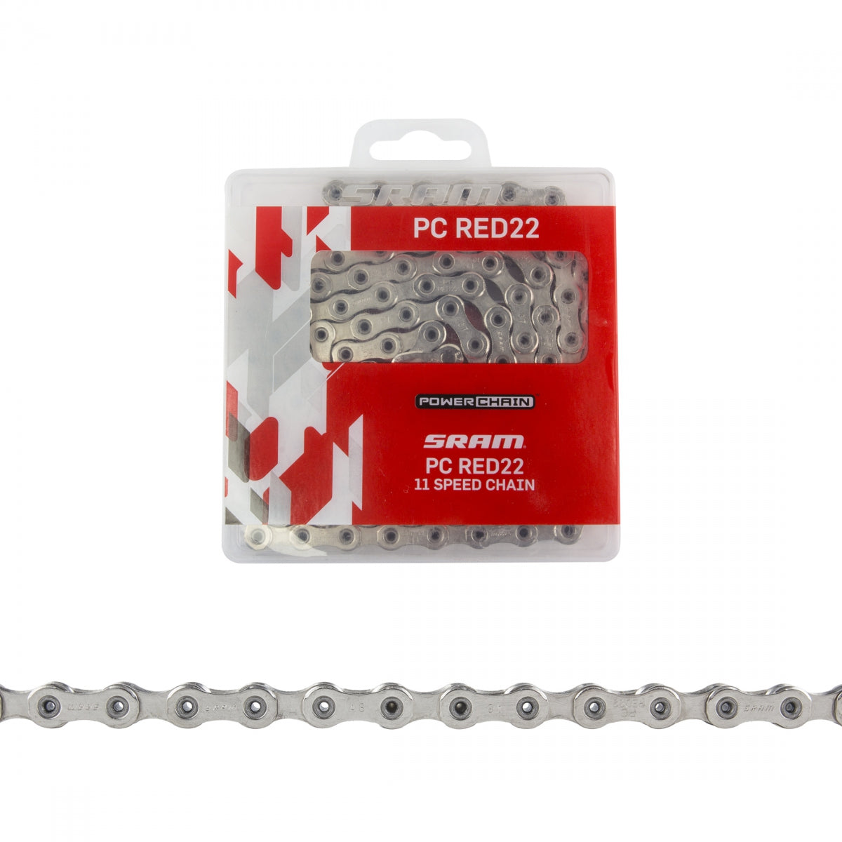 SRAM Chain RED22 11s Silver 114L Hollowpin Powerlock