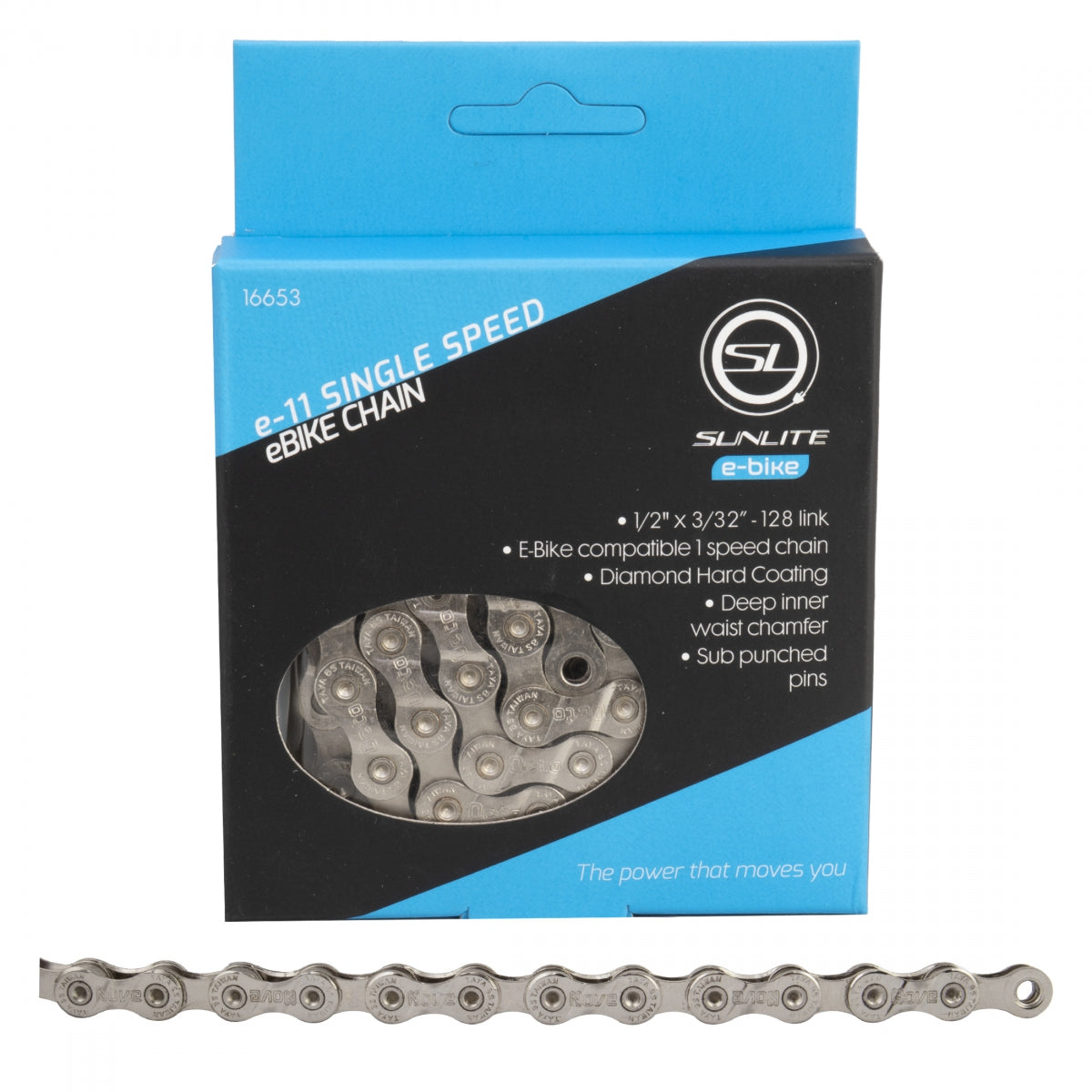 SUNLITE Chain e11 1s CP 128L for E-Bike