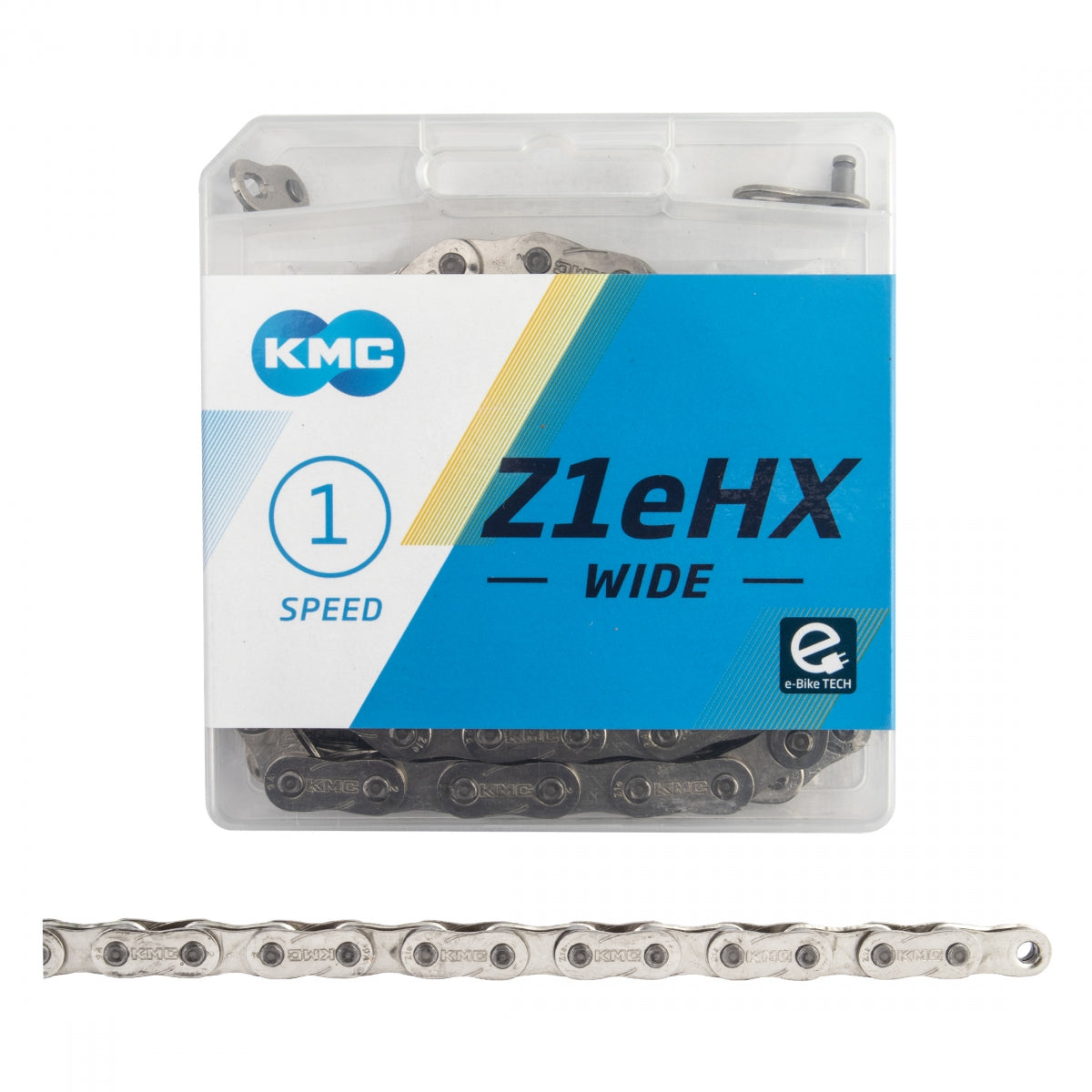 KMC Chain Z1eHX +OL 1s Silver 112L