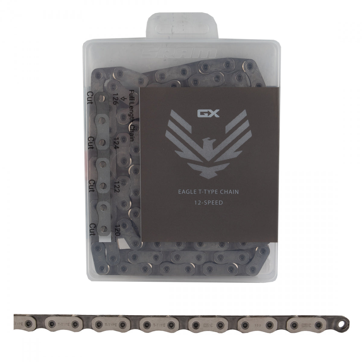 SRAM Chain Eagle GX 12s Silver 126L T-Type Solid Pin Powerlock