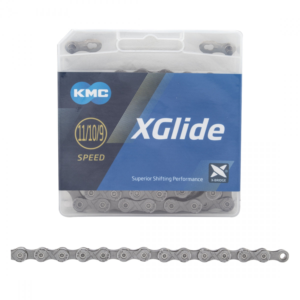 KMC Chain xGLIDE 9/10/11s GY/GY 128L Shi-Cues