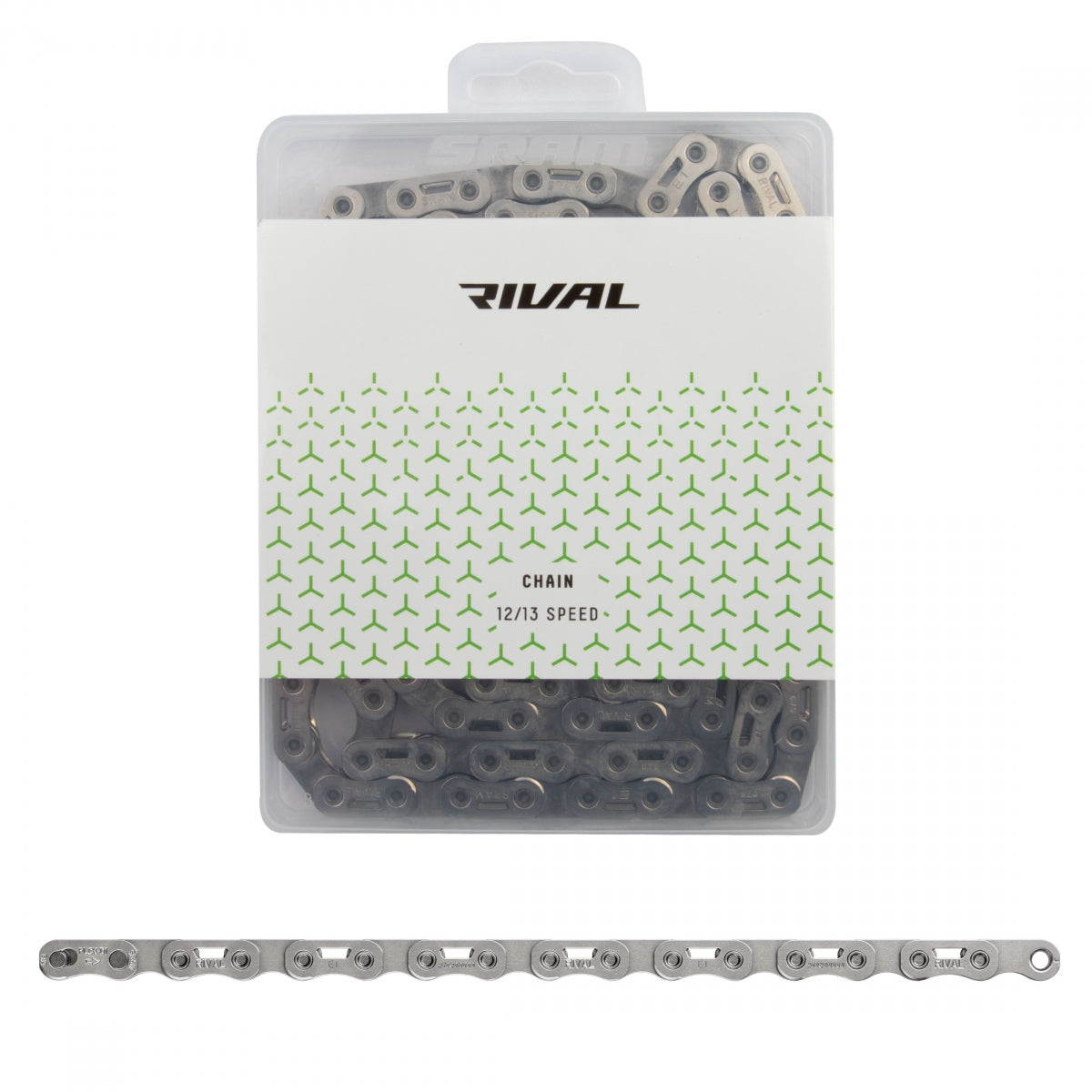 SRAM Chain Rival E1 12/13s SIL 126L Flattop Powerlock Silver (P)