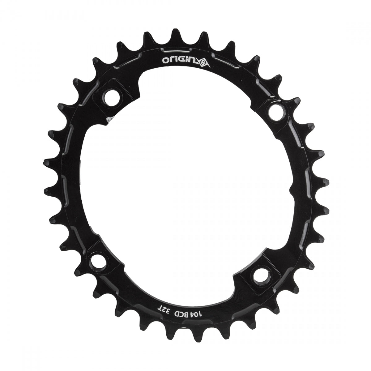 ORIGIN8 Chainring Holdfast Oval 104mm 32T 10/11/12s 4B Black