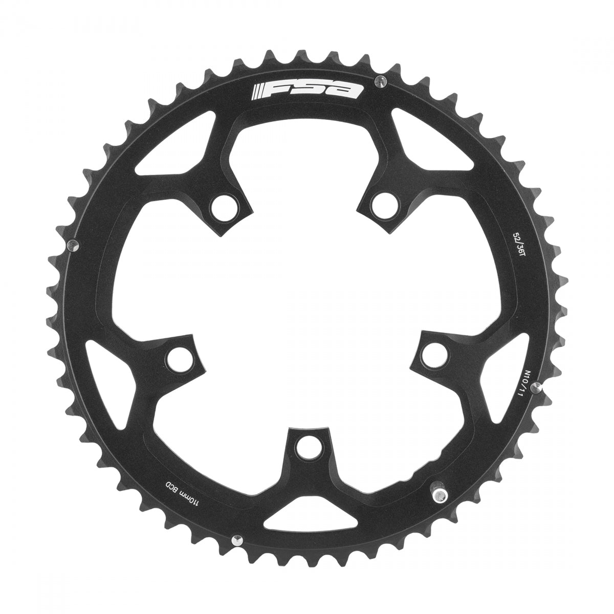 FULL SPEED AHEAD Chainring Road Pro 110mm 52T 5B 10/11s Black
