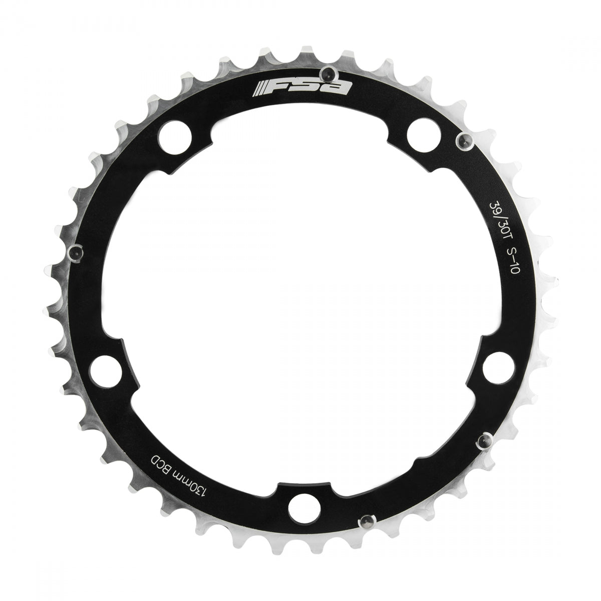 FULL SPEED AHEAD Chainring Road Pro 130mm 39T 5B 10s Black Triple