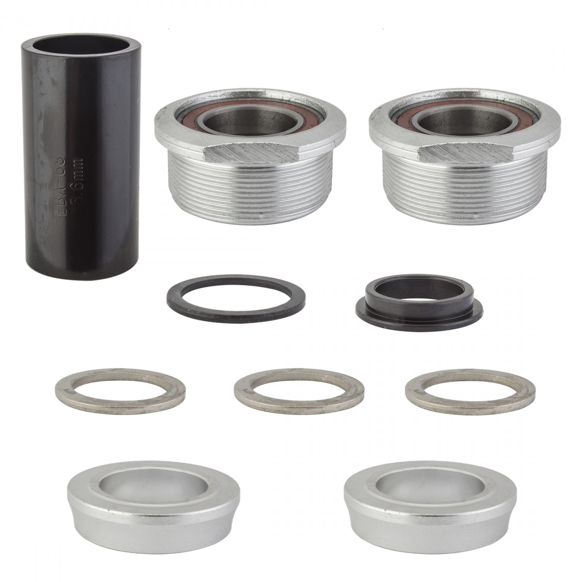 BLACK OPS BB Set Euro to 19mm w/Bearings Silver