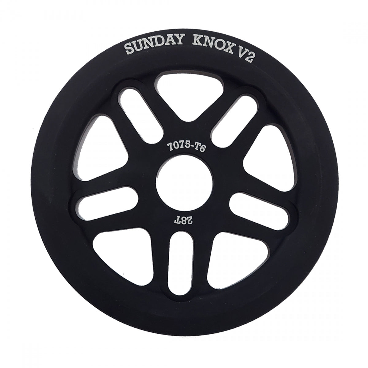 SUNDAY Chainring 1pc 28T Knox V2 Black