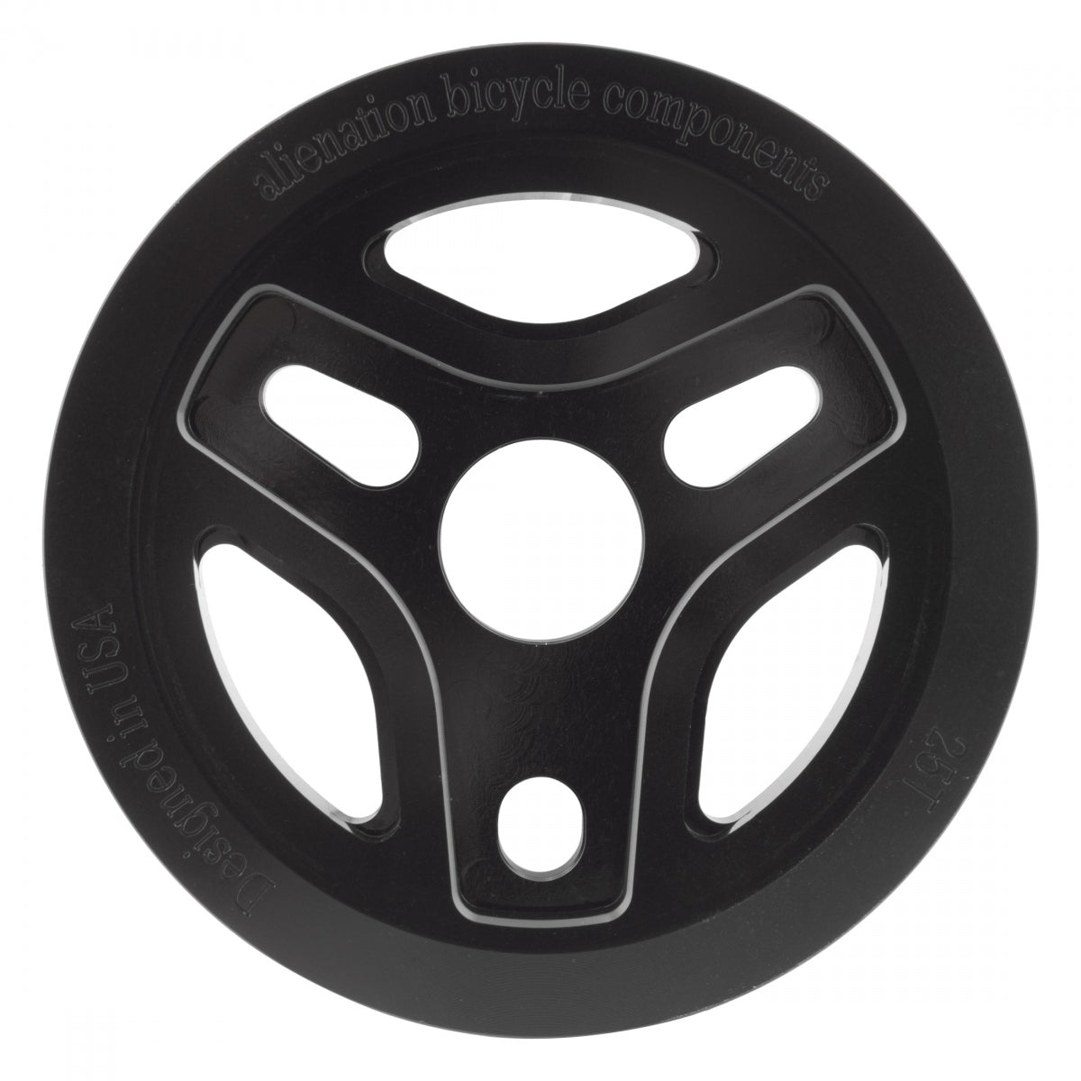 ALIENATION Chainring AN 1pc 25T 1/8 Starship Black