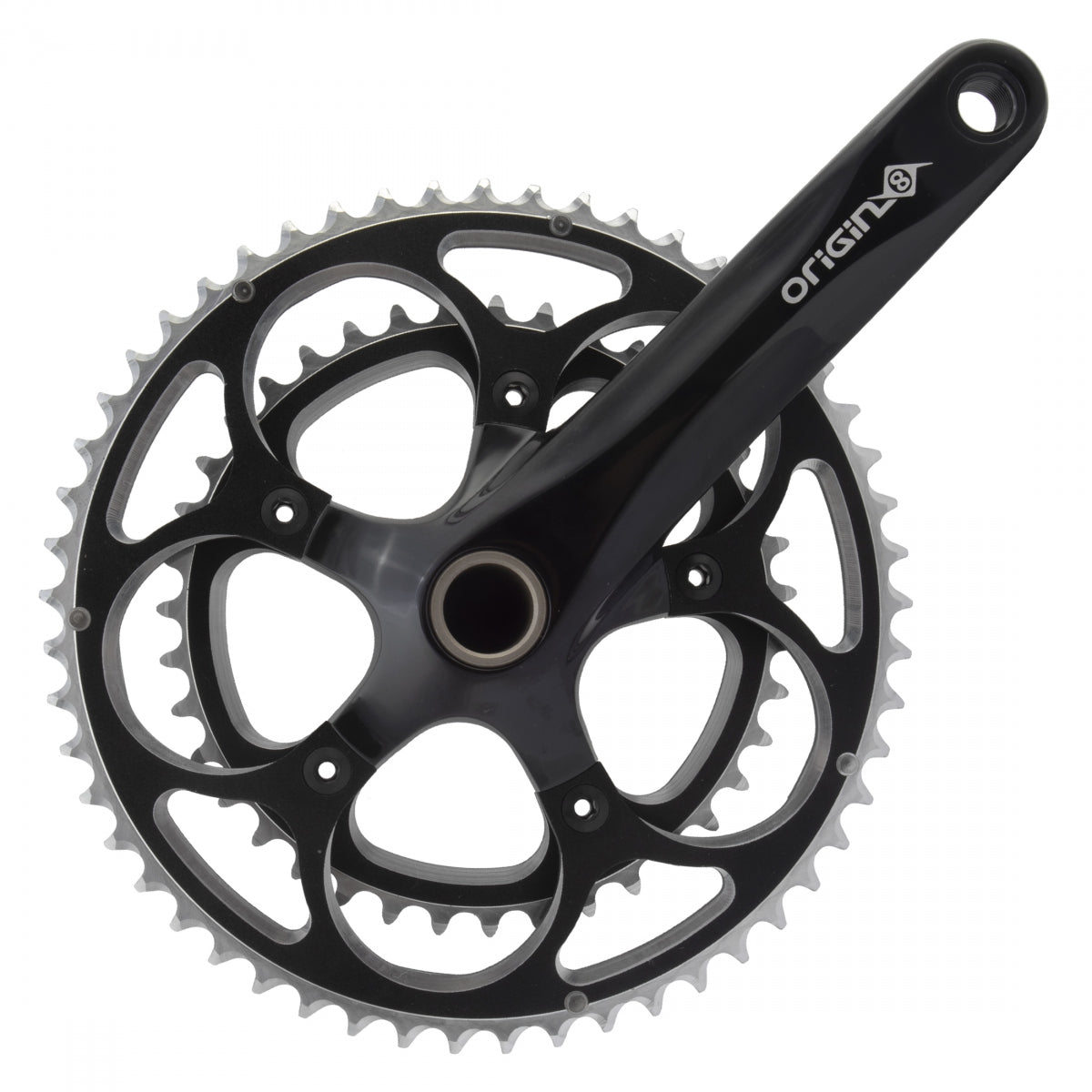 ORIGIN8 Crankset 2X 172x53/39 110BCD GXP Black