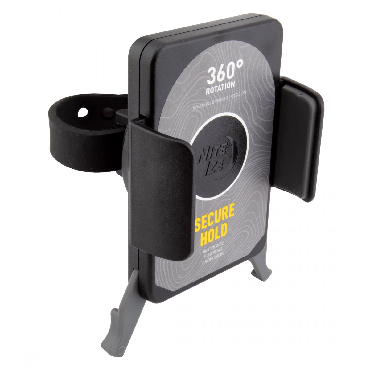 NITE IZE Hbar Mount Squeeze Rotating Smartphone Bar Mount Black